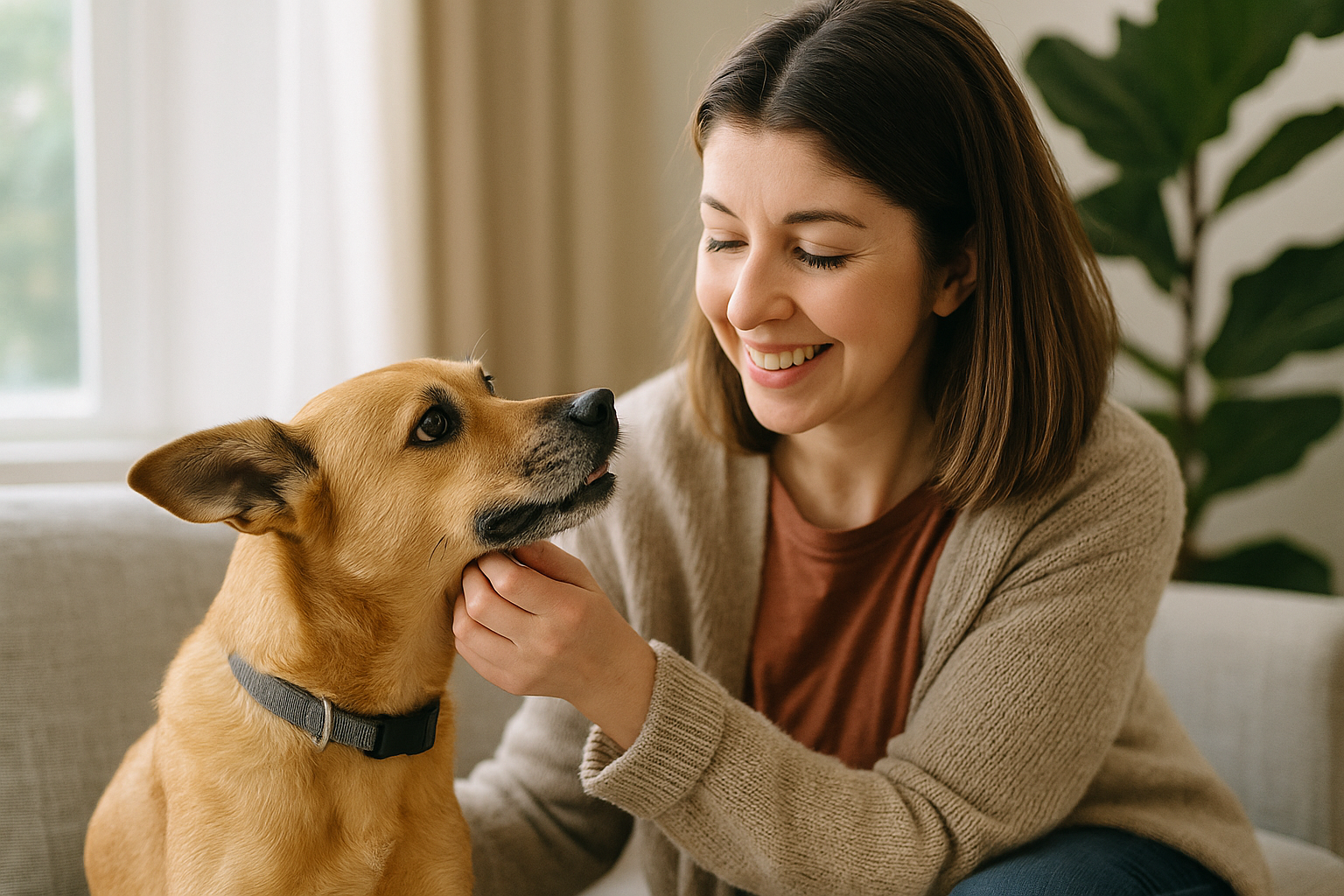 Affordable Pet Insurance New York hero image with pet and owner in NYC