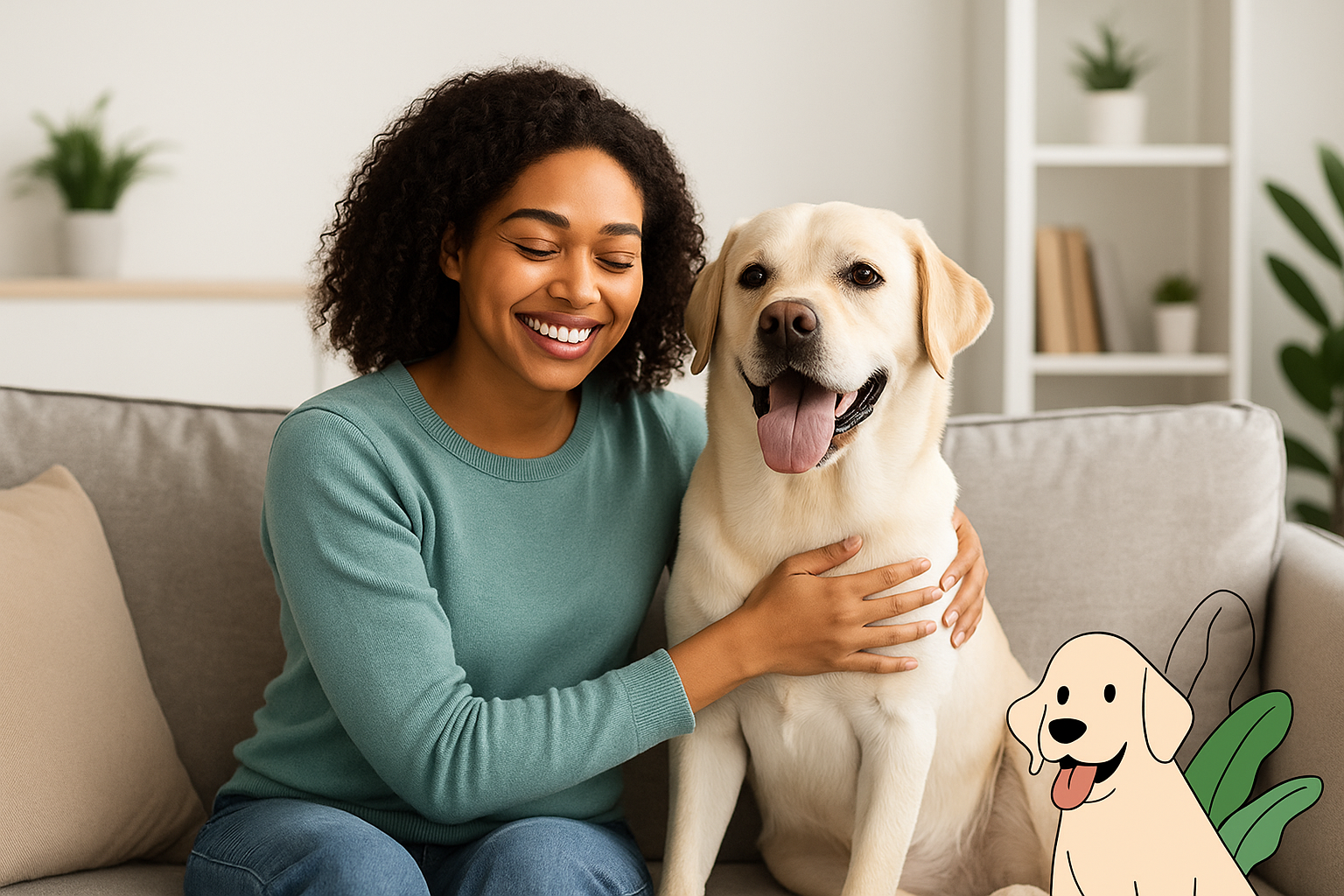 Affordable Pet Insurance New York comparison graphic with NYC apartment setting
